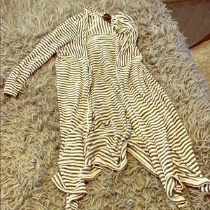 Striped Long Sleeve Cardigan